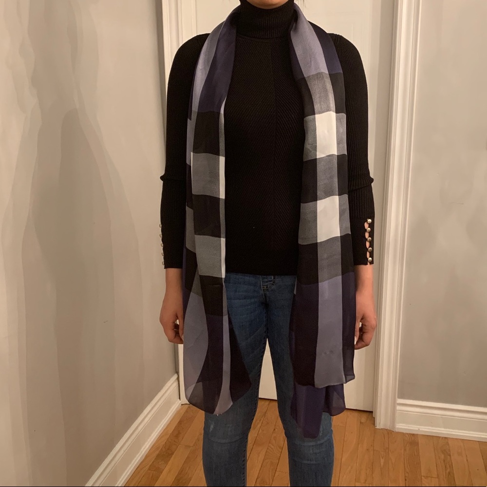 Burberry Mega check silk satin scarf